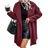 【Options de couleur】Disponible dans des nuances classiques et tendance, y compris noir, blanc, bleu marine, rouge vin et vert armée, cette collection de manteaux en fausse fourrure pour femme ajoute des choix chic à la mode d'hiver pour femme 2025. Les couleurs unies le rendent facile à assortir avec différentes tenues pour des occasions décontractées ou formelles.