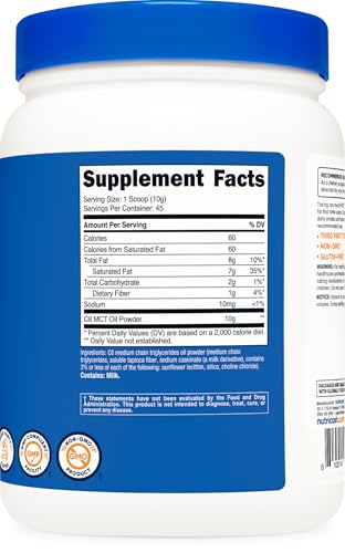 Nutricost C8 MCTオイルパウダー 1LB
