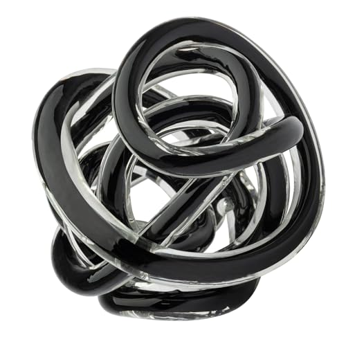 Listado de Adornos para comprar online. 50 Torre & Tagus 901745B Orbit - Esfera Decorativa de Cristal, Grande, Color Negro