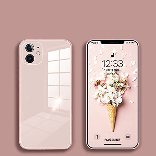 Coque arrière iPhone 7 8 Plus verre étui de protection rose