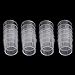 SBYURE 100 Pack 30ml Plastic Graduated Cups Transparent Scale Cups Clear Epoxy Resin Paint Mixing Cups with 100 Pack Wooden Stirring Sticks for Mixing Resin, Epoxy, Stain