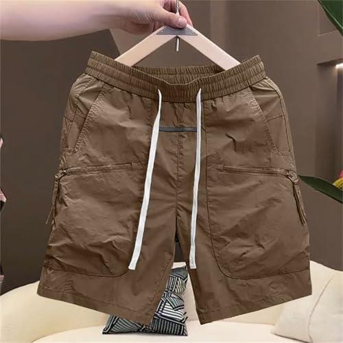 Short de travail uni classique multipoches pour homme actif