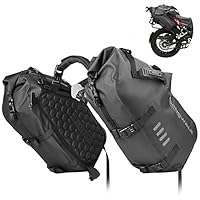 Rhinowalk Motorrad Satteltasche 48L (24L*2) Wasserdicht Motor Seitentasche Gepäcktasche Hecktasche Hinterradtasche