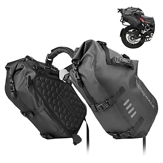 Rhinowalk 48L Waterproof Motorcycle Saddlebags