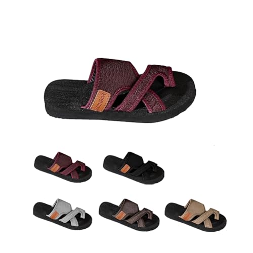 Women's comfortable breathable mesh flip-flops, comfortable and fashionable wedge heel orthopedic flip-flops, one-step lightweight sports yoga mat cushioning
