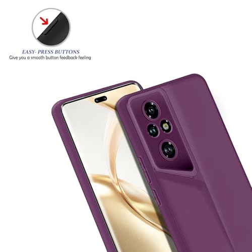 Image of Amazon Brand - Solimo Ultra-Thin Blade Runner Series Matte Finished Camera Protection Soft Back Cover for Honor 200 Pro 5G - Purple