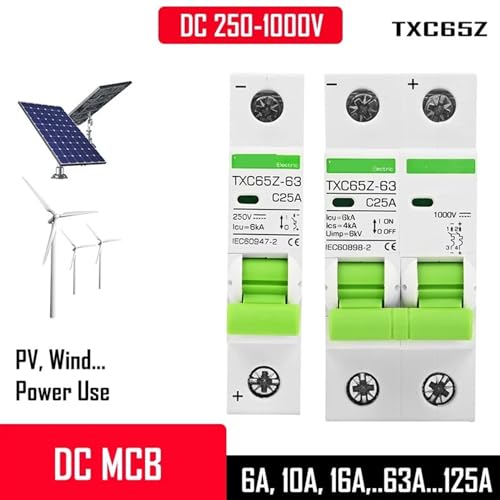 Disjoncteur DC 100A 1P avec boîtier robuste isolant haute tension 250V - 2