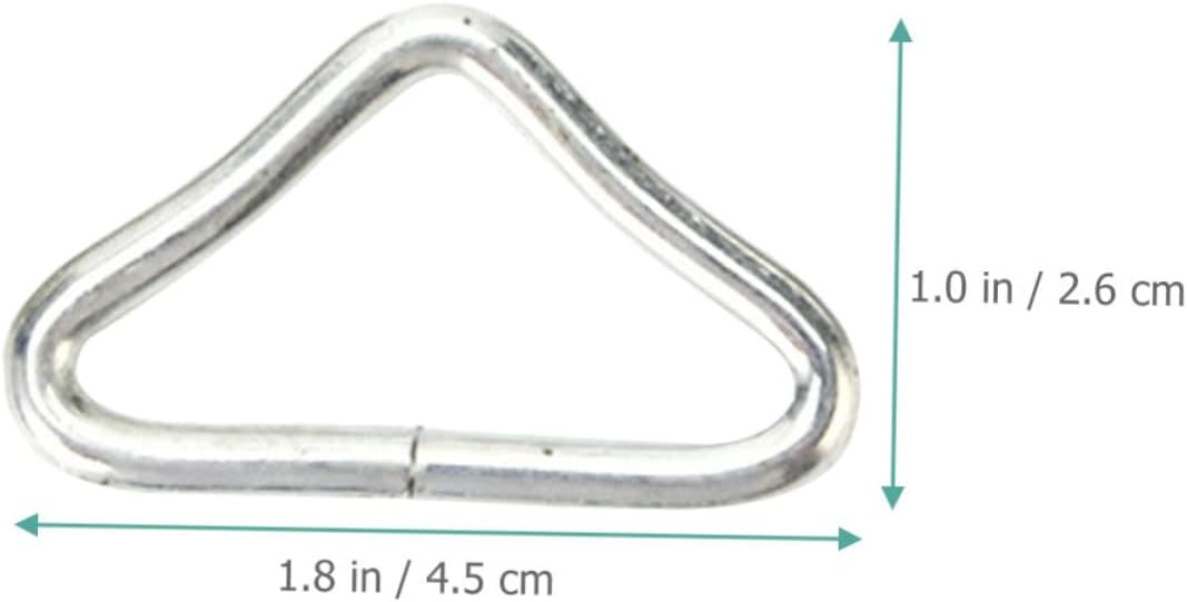30pcs Replacement Triangle Buckles Trampoline Parts Sturdy V-Shaped Rings for Quick Trampoline Assembly