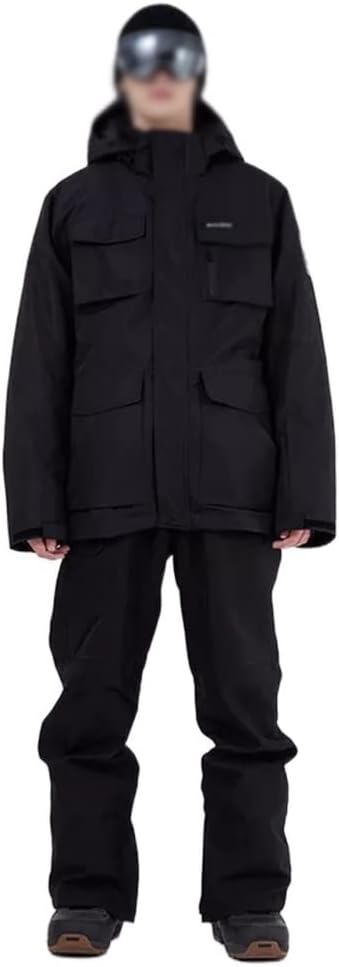 Ski Suit Men's Outdoor Sports Snowboard Jacket Overalls Warm Wear Snow Trousers + Pants