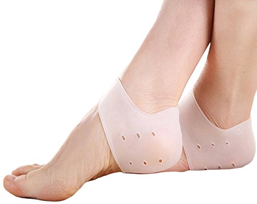 Dr.K.B Gel Heel Protectors for Plantar Fasciitis (Heel Pain) Honeycomb Silicone Breathable Advanced Material Technology, Comfortable, Durable! Rapid Heel Pain Relief, Reusable (1 Pair)