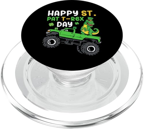 Happy St Pat Trex Day - Trex para niños pequeños PopSockets PopGrip para MagSafe
