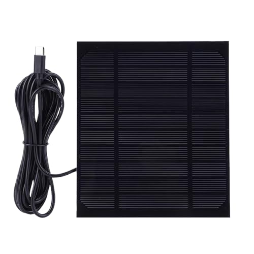 Panel Solar De Cámara: Fuente Energía Negra 15x13 Cm, Cargador Plegable, Rápido USB C, Solución Confiable Carga Batería 5 V | para Teléfonos Pablas Potenciarias