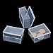 Ankexin Rectangular Plastic Clear Storage Box Jewelry Beads Collection Container Organiz