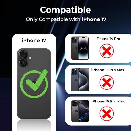 Image of A rtistque Clear Back Cover Case for iPhone 17 | Mag-Safe| Acrylic | Shockproof TPU Protective Design | iPhone 17 Back Cover Transparent - Black Bumper