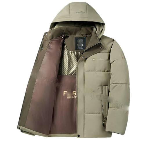 Parka d'hiver homme contre le froid veste doudoune rembourrée