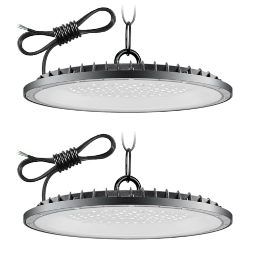 200W 2 Pieza UFO LED Lámpara de Alta Bahía,6500K
