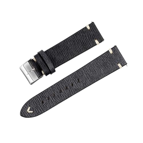 EDVENA {̋vvoh 18mm 20mm 22mm 24mm XeXX`[ sobN vXgbv p Y fB[X(H-Black,18mm)