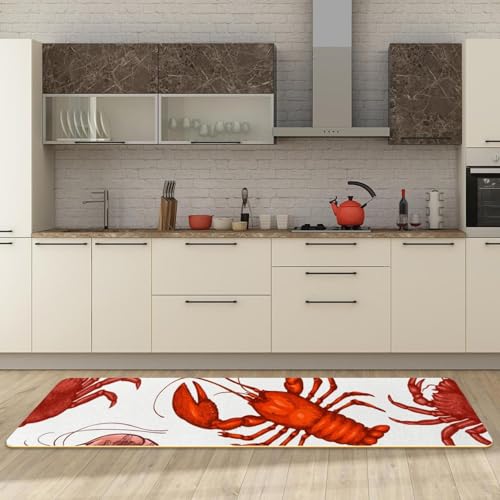 Alfombra de cocina lavable VAPOKF de dos piezas con base antideslizante de alta absorción 3