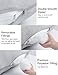 Momcozy U Shaped Pregnancy Pillows with Cotton Removable Cover, 57 Inch Full Body Pillow Maternity Support, Must Have for Pregnant Women, Hatha Grey
