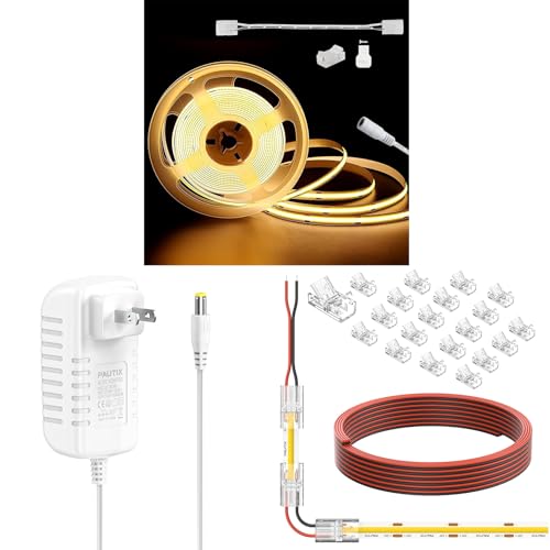 Tira de LED COB PAUTIX 10m 5040 LEDs Blanco cálido 3000K miniatura 1