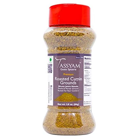 Tassyam Bhuna Jeera 80g (2.82 OZ), Roasted Cumin Seeds Cover