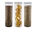 Silicook Clear Plastic Jar, Set of 3-40oz, Round Shaped, Transparent, Food Storage Container, Kitchen & Household Organization for Dry goods, Noodles, Spices and More