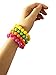 Amaza Disfraz Años 80 Mujer Accesorios Guantes Calentadores Collares Pendientes Pulseras (Multicolor)