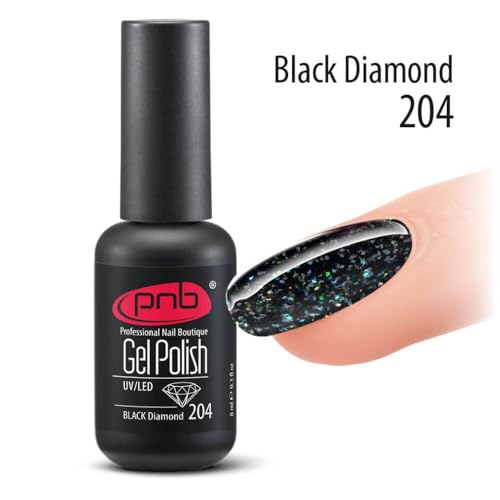 PNB Black diamond gel nail polish 204 miniatura 2