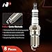 A-Premium Iridium Platinum Spark Plugs Compatible with Ford F-150 & Chevrolet Impala & Lincoln Navigator & Buick Lucerne & Cadillac Allante & GMC C3500HD & Mercury & Oldsmobile & Pontiac, Pack of 8