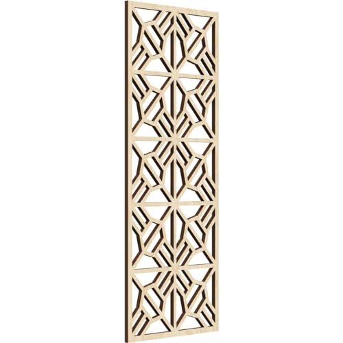 Image of Auburn Decorative Pierced Fretwork Wood Wall Panels, 13 3 /8 inchW x 34 3 /8 inchH x 3 /8 inchT, Birch