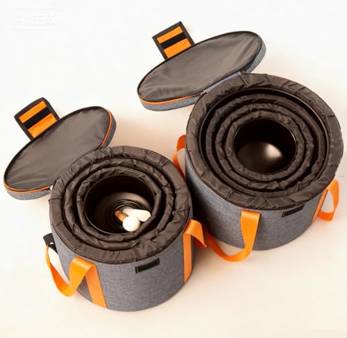 Rilauor Set of 7 size 6-12 inch Black Chakra Tuned 432hz Quartz Crystal Singing Bowls with Heavy Duty Carrying Cases and Singing Bowl Mallet Suede Strikers BK by Rilauor - Image 8