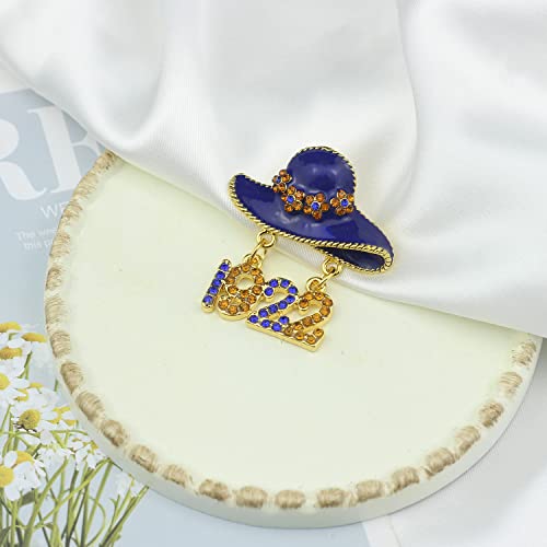 1922 Sorority Paraphernalia Gift For Women Girls Greek Sorority Bracelet Brooch Pin Sisterhood Graduation Jewelry Inspired Gift For Her (Hat 1922 Pin) #TOP1