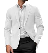 HANBANGWEI Mens Blazer Casual Sport Coats for Men Slim Fit Two Button Lightweight Suit Jacket for...