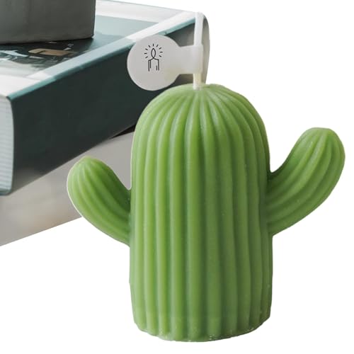 Bougies parfumées cactus pour femme, bougies de Noël – Bougies parfumées en forme de cactus pour femme, bougies parfumées pour aromathérapie, relaxation à la maison