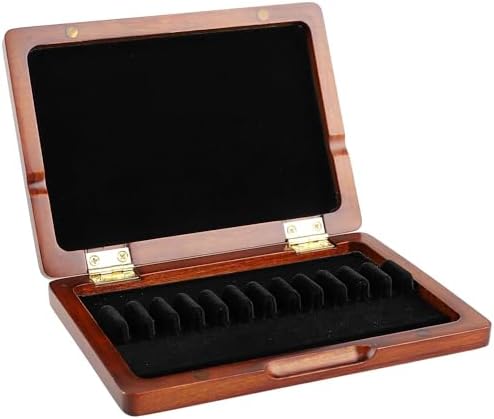Oboe Reed Case Maroon Wood Oboe Reed Proctector Box for 12PCS Obo...