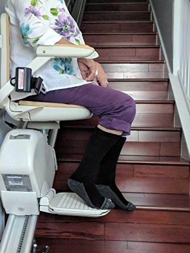 Loose Fit Stays Up Men's and Women's Medical Socks (Pack of 3) Made in USA. Cushioned Sole2