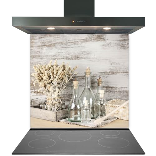 Printed Toughened Glass Splashback for Kitchen, Tempered Heat Resistant Glass Splashbacks for Cookers (Design 2045, 60 x 60cm)