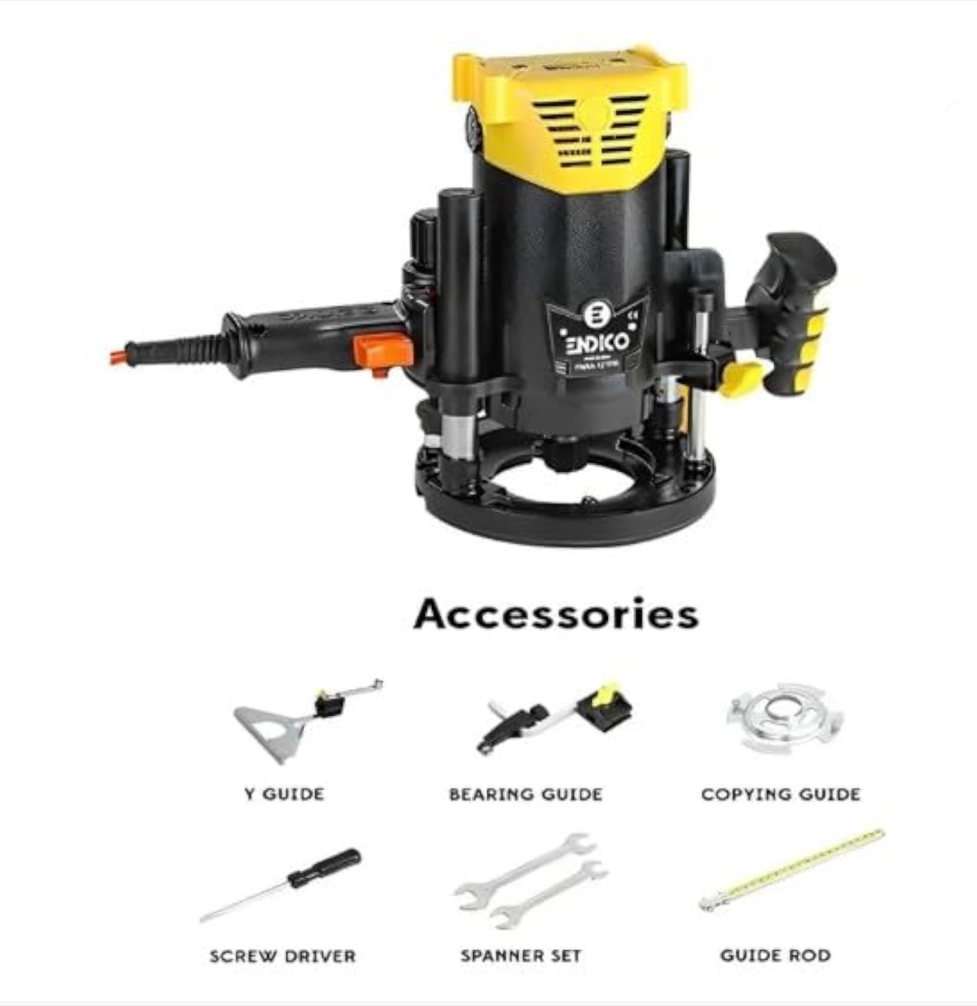 Electric Wood Router/Trimmer PARA12TPR, 1300W Rotary Tool