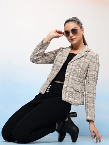Image of KOTTY Bold & Beautiful Women's Solid Color Blazer - The Ultimate Style Statement
