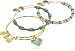 Alex and Ani Color Infusion Set of Three Mom Shiny Gold Bangle Bracelet