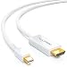 Produktbild deleyCON 3m Mini DisplayPort zu HDMI Kabel - FullHD 1080p - Kompatibel mit Thunderbolt 1- und 2-Ports - Mini-DP Stecker auf HDMI Stecker - Weiß