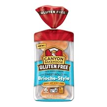 Canyon Bakehouse Brioche-Style Sweet Rolls, Gluten Free Brioche Dinner Rolls, Fresh, 6 Count