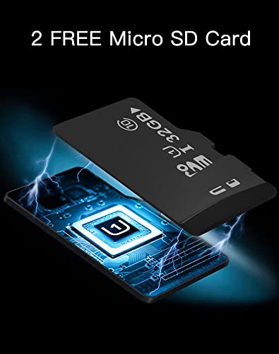 Laview Baby Monitor Camera With Phone App (2 Pack+2 32Gb Sd Cards), 1080P Wifi Pet Camera Indoor, 360° Home Security Camera With Motion & Sound Detection, Two-Way Audio, Night Vision, Works With Alexa #TOP1