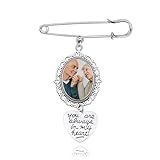Accesorios para ramo de boda. Modo de empleo: este pin de ojal es muy fácil de usar, simplemente corta la foto al tamaño correcto, luego coloca la foto en el marco redondo y finalmente presiona apretadamente, y listo. Sin duda se puede utilizar como broche de ojal de boda, broche conmemorativo, dije de ramo de boda, dijes de ramo de boda, dijes de ramo para recuerdos de boda, dijes de ramo para recuerdos de boda, papá, mamá, abuelo