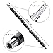 11.6 inch Flexible Drill Bit Extension, Screwdriver Soft Shafts Bit Holder for Power Drill with Magnetic 1/4'', Universal Drill Connection for Electrical Cabinet Furniture Computer Chassis (4 Pack)