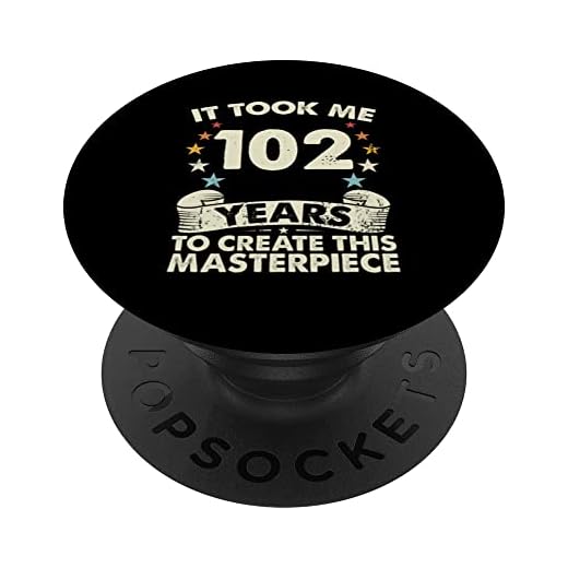 Took Years Create Masterpiece - 102 años de edad 102 cumpleaños PopSockets PopGrip Intercambiable