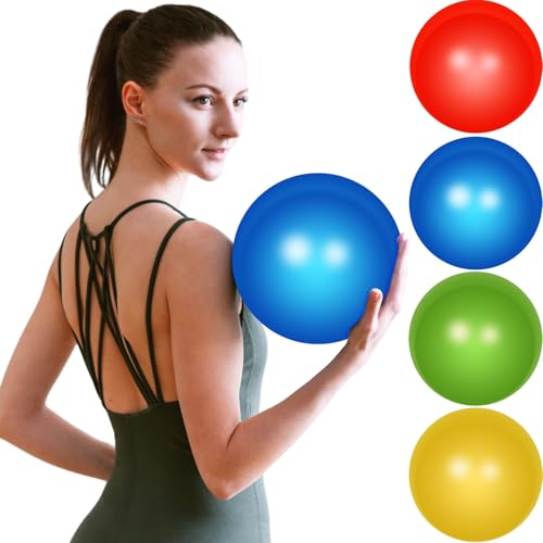Leyndo 4 Pcs Pilates Ball 9 Inch Small Exercise Ball