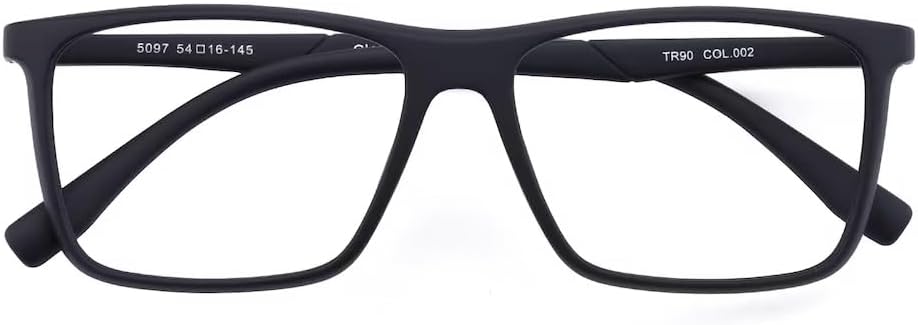 Blue Light Glasses for Men Rectangle Computer Glasses Gaming Eyeglasses, Black PRO