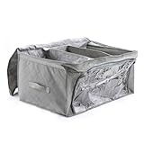 DIYEAH Faltbare Aufbewahrungstasche mit Reißverschluss Geruchsabsorbierend Feuchtigkeitsresistent Robuste Nähte Leichtgewichtiger Organizer für Bettdecken Kleidung und Accessoires