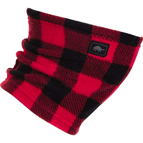 Turtle Fur Playful Prints Fleece Kids Single-Layer Neck Warmer, Lumberjack - Small